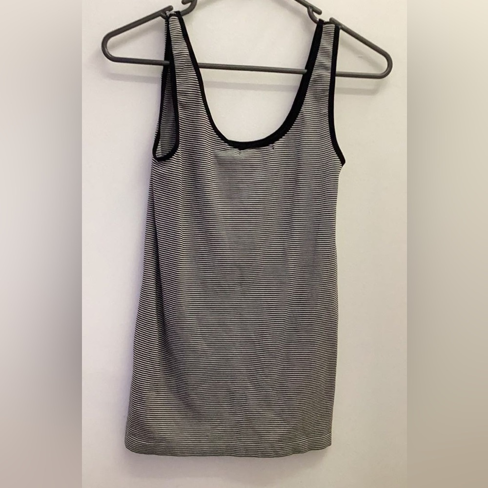 Now - Tank Top black and white stripes S - Picture 2 of 2